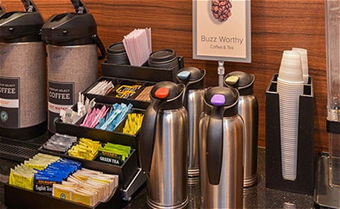 Fairfield Inn Santa Maria coffee and breakfast area