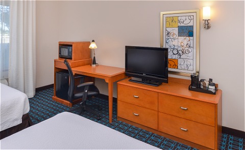 Fairfield Inn Santa Maria guestroom with TV