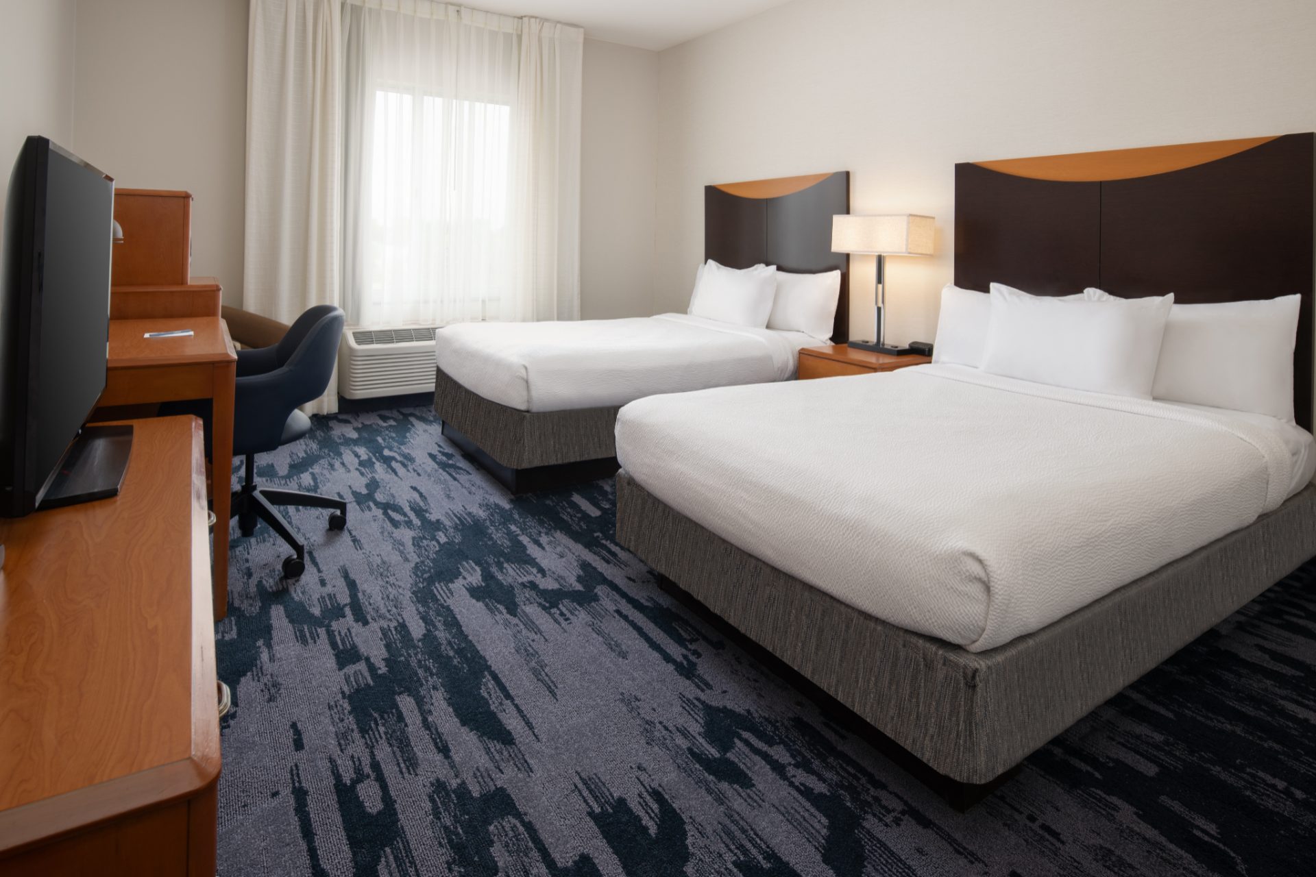 Fairfield Inn Santa Maria guestroom with king bed