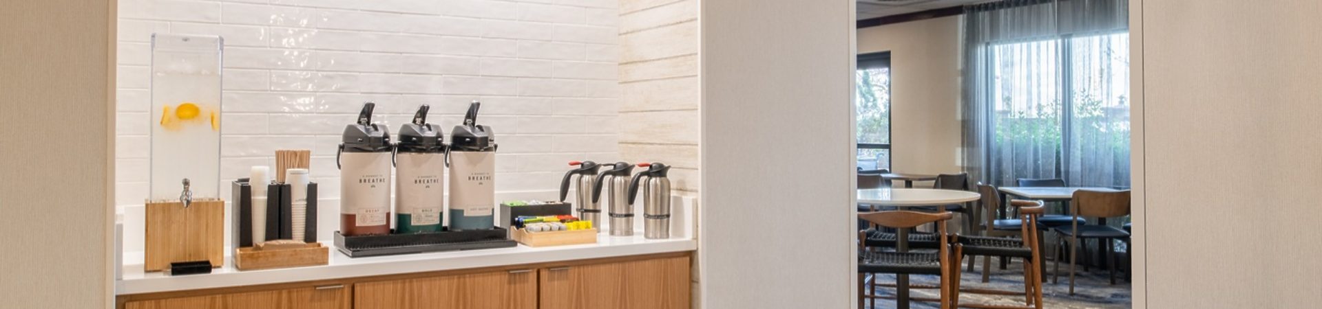 Fairfield Inn Santa Maria coffee area